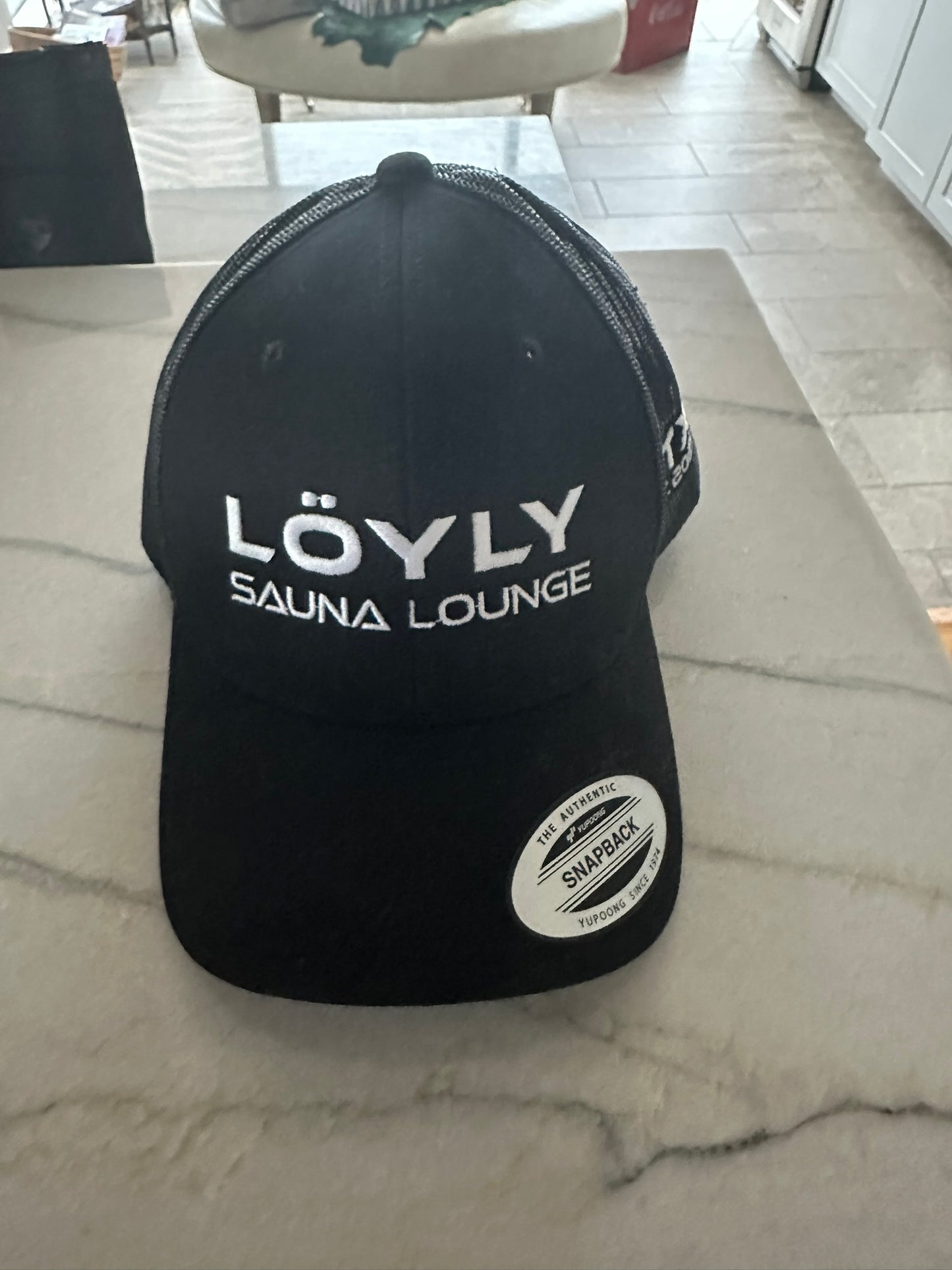 Loyly sauana lounge trucker baseball hat